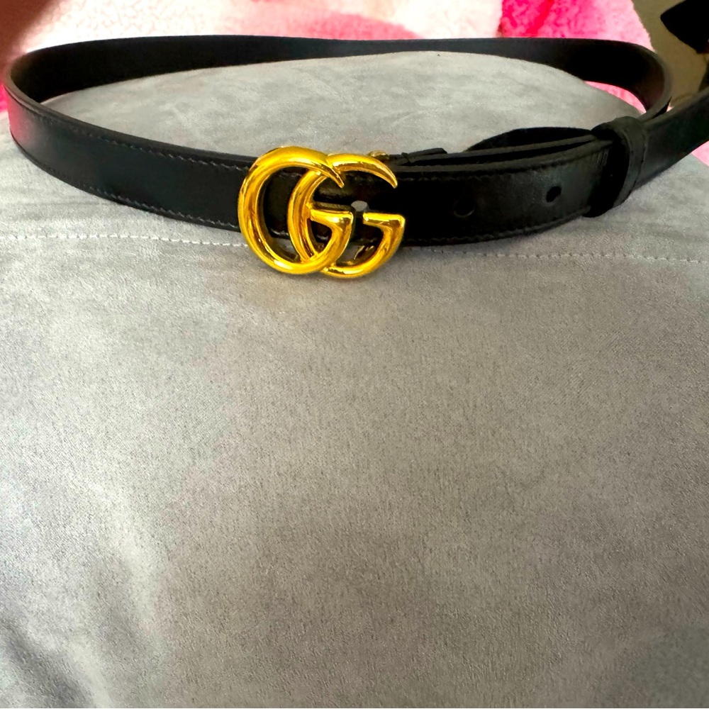 Gucci double gg belt